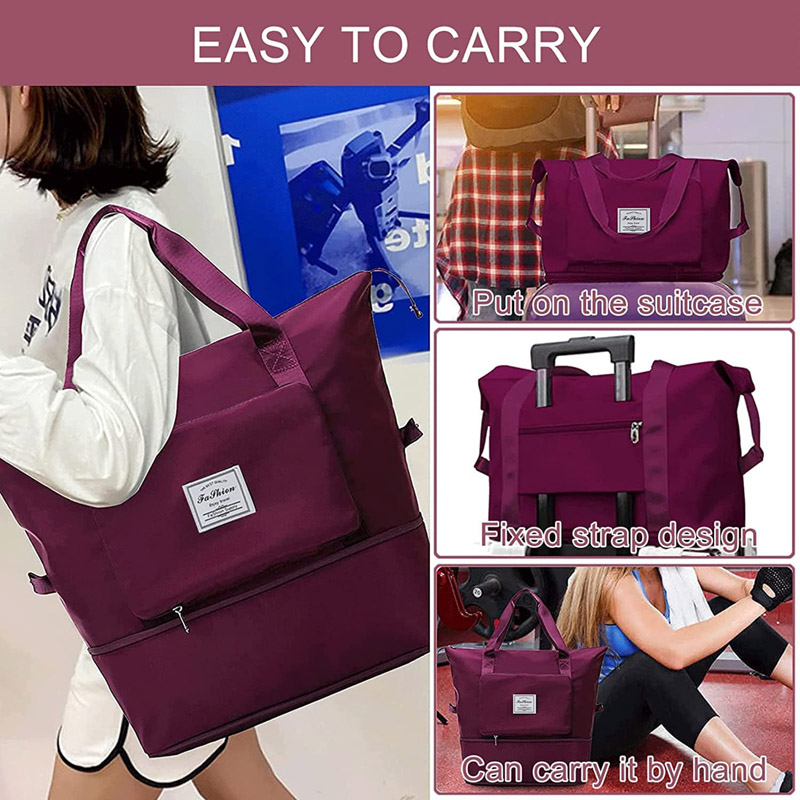 3 In 1 Large Capacity Foldable Travel Gym Bag